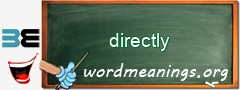 WordMeaning blackboard for directly